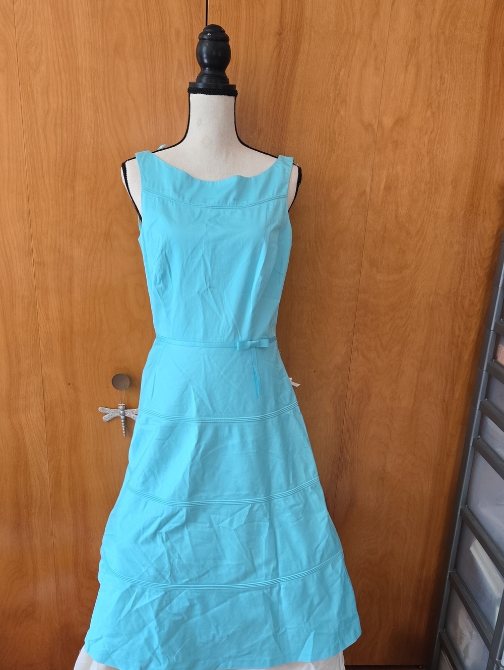 Liz Claiborne Aqua Sleeveless Maxi Dress